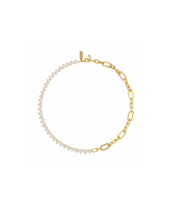 Miami Hearts Tennis Necklace