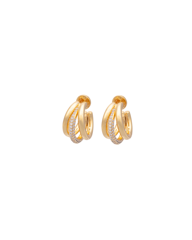 Claw Earrings - Cubic Zirconia