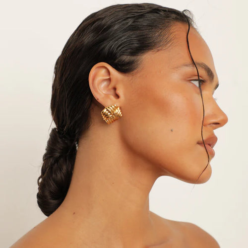 Wind Gold Earrings
