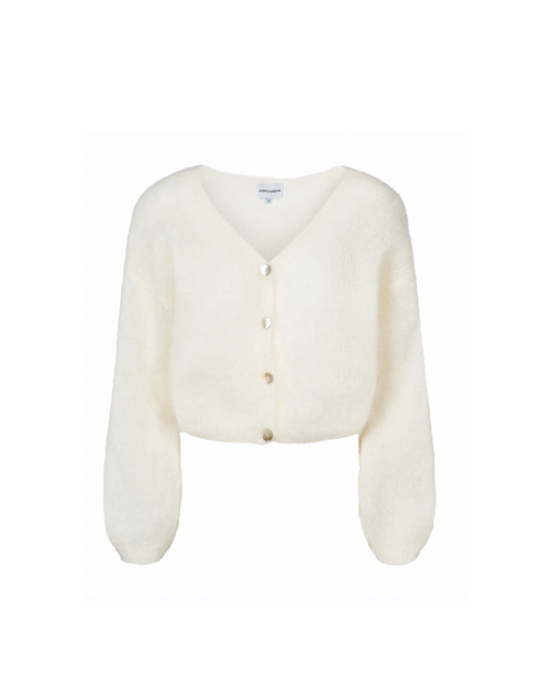 Cornelia Cropped Cardigan - White