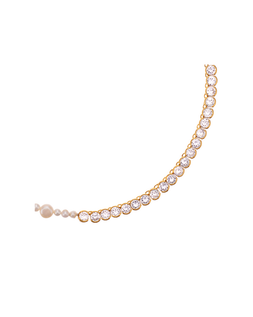 Pearl Necklace DUO - Cubic Zirconia