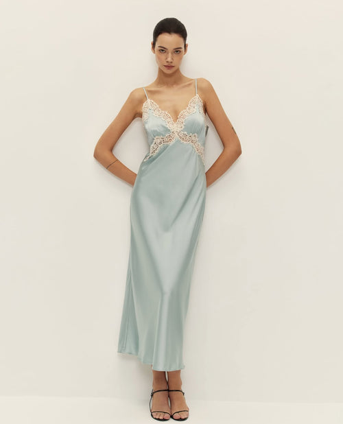 Evy Satin Slip Dress