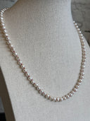 Mini Pearl Necklace Red