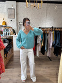 Cornelia Cardigan Seafoam Green