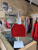 Red Chain Handle Bag