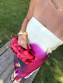 Knit Sequin Clutch Red