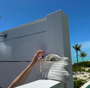 Knit Clutch White