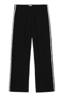 The Linen Crop Racer Stripe Pant
