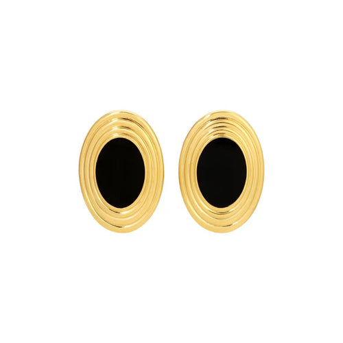 Rowan Black Earrings