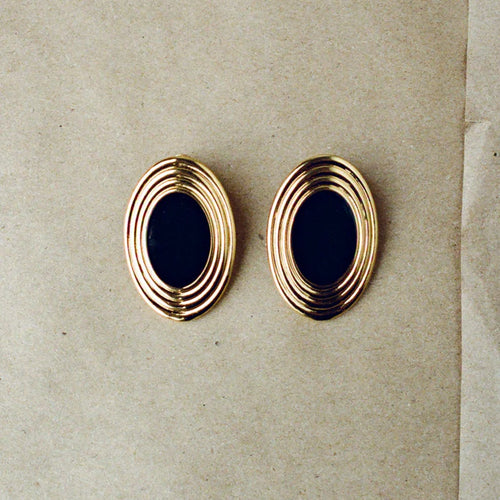 Rowan Black Earrings