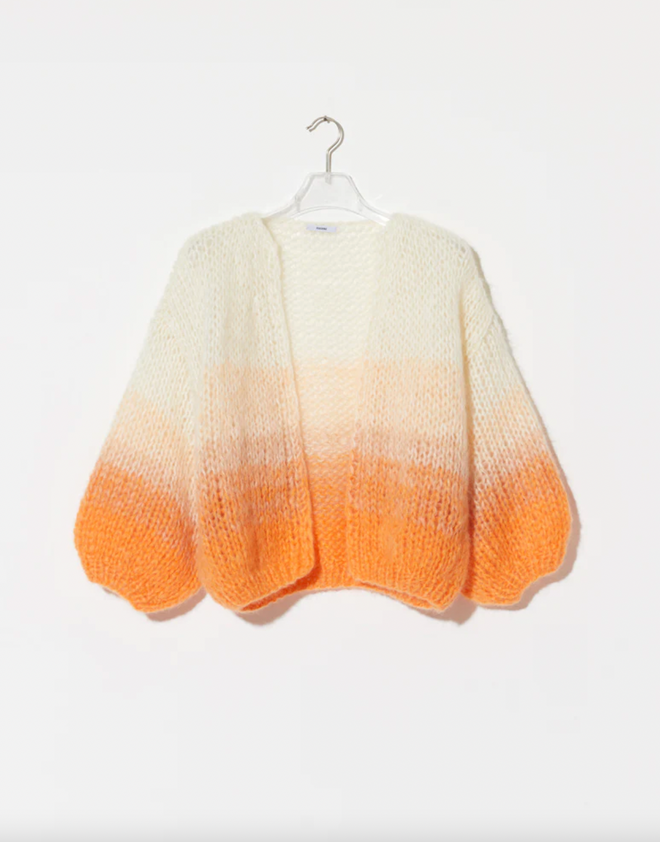 Mohair Bomber Cardigan Ombre