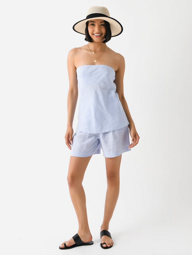 The Linen Pleated Short