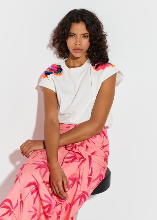Fequins Embroidered Tshirt