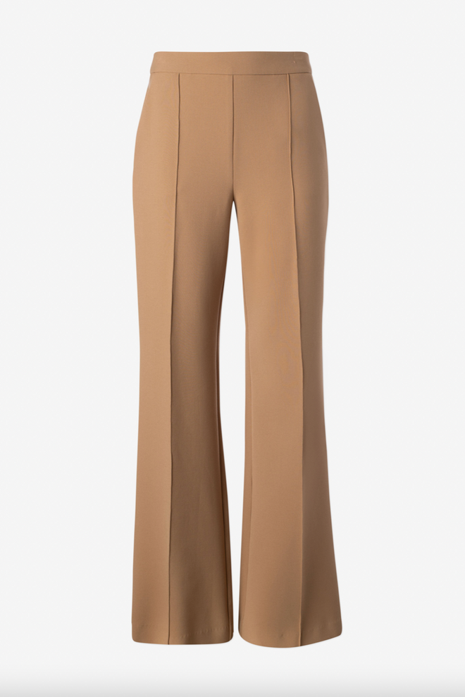 Pintuck Wide Leg Pant