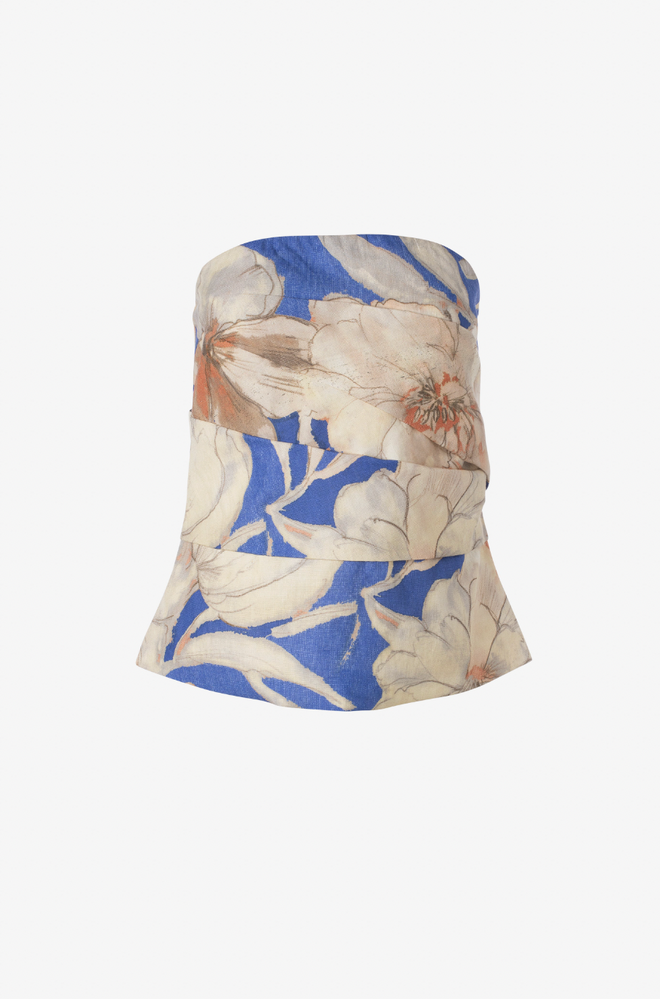 Floral Print Bustier