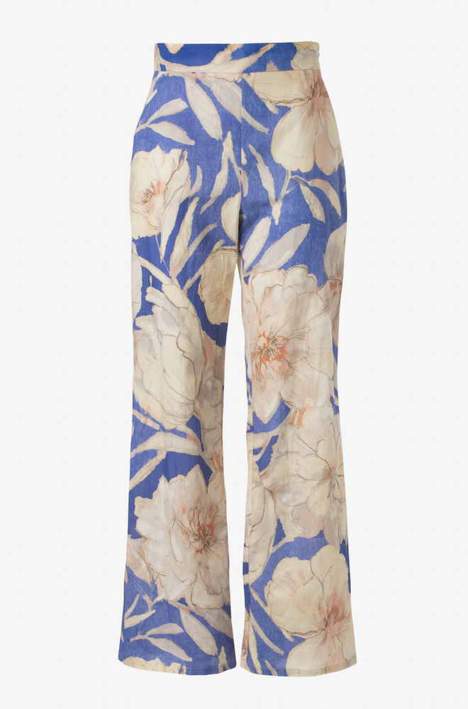 Floral Print Wide Leg Pant