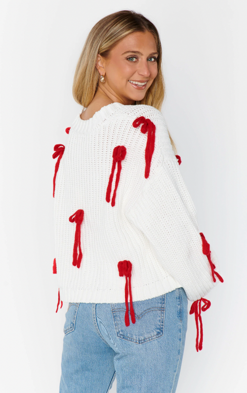 Good Karma - Sweet Bow Knit Cardi