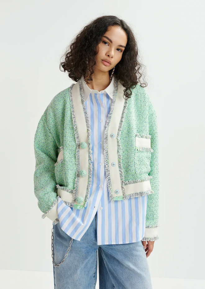 Hoola Cropped Fringe Jacket