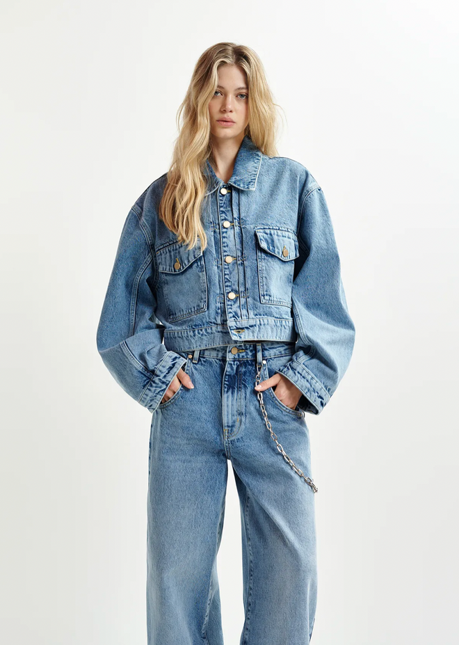 Hespero Cropped Jean Jacket