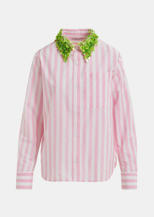 Hashbrown Sequin Collar Shirt