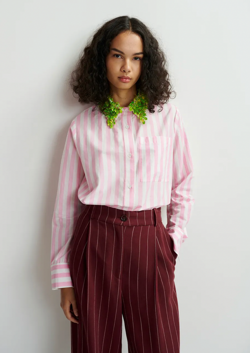Hashbrown Sequin Collar Shirt