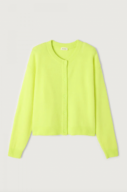 Damsville Cardigan Neon Yellow