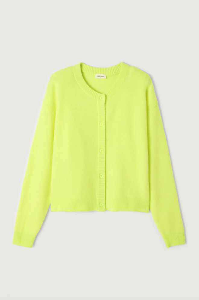 Damsville Cardigan Neon Yellow