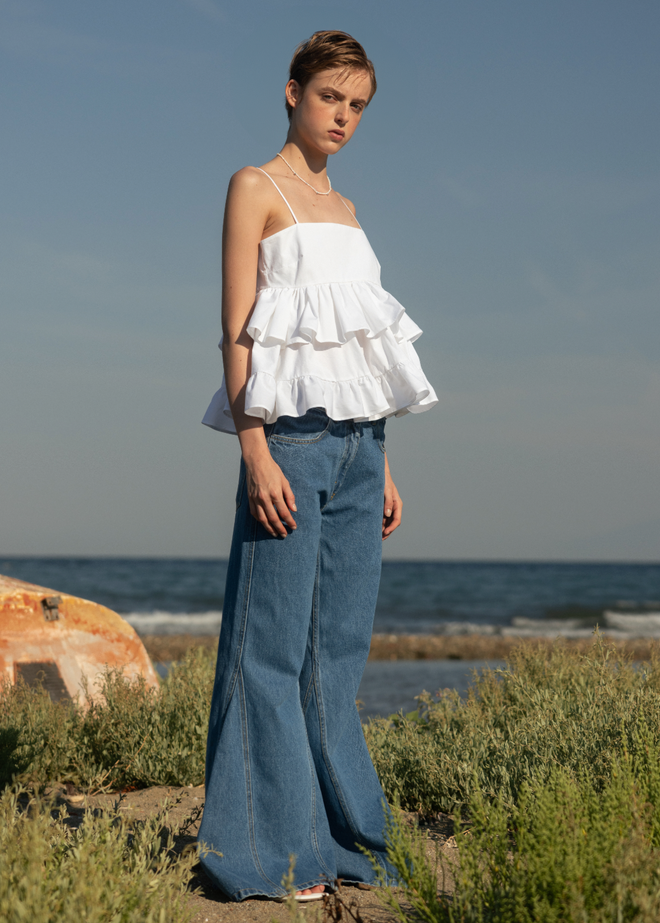 Babydoll Poplin Top