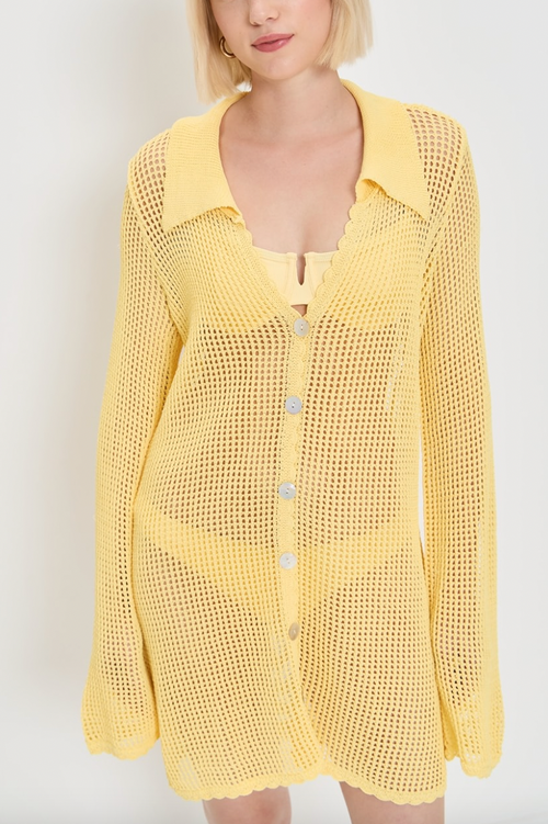 Button Up Cover Up