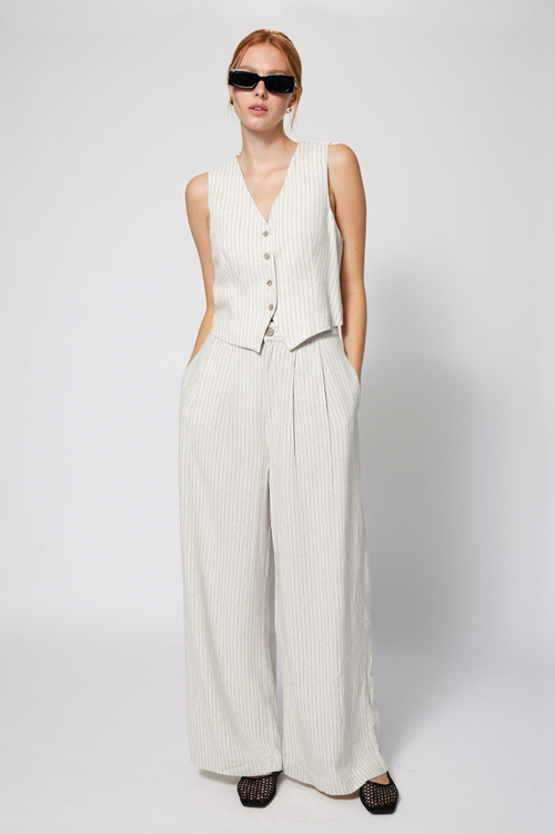 Linen Blend Vest