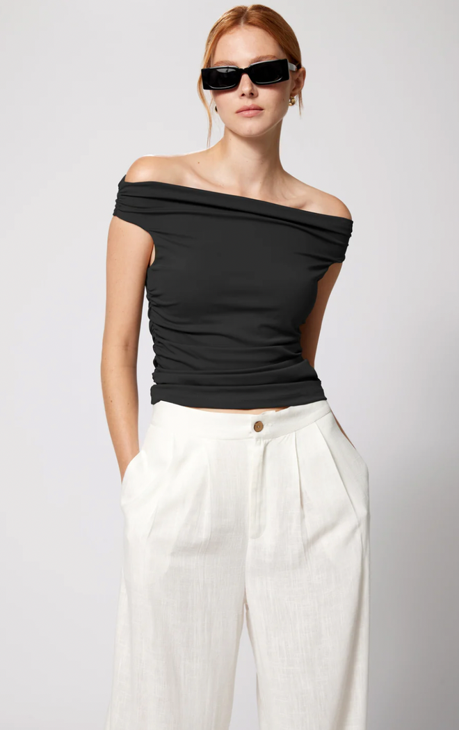 Off Shoulder Stretch Tank
