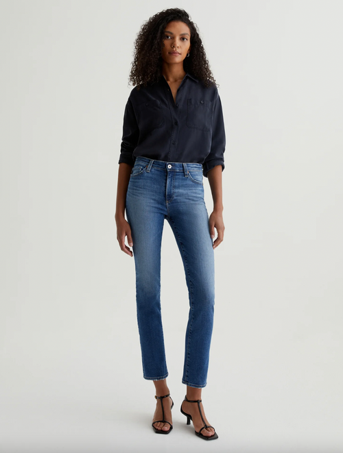 Mari Mid-Rise Slim Straight