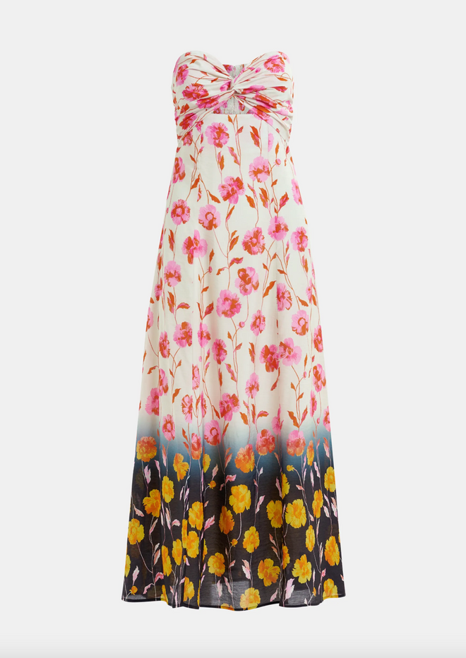 Heorgia Strapless Midi Dress