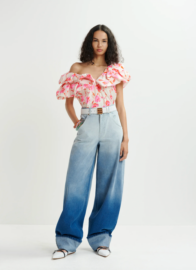 Hillary Voluminous Ruffle Top