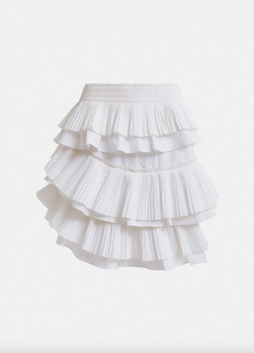 Hupaul Ruffle Miniskirt