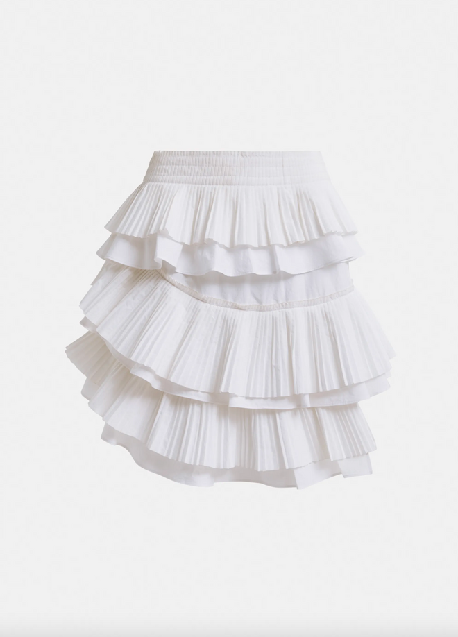 Hupaul Ruffle Miniskirt