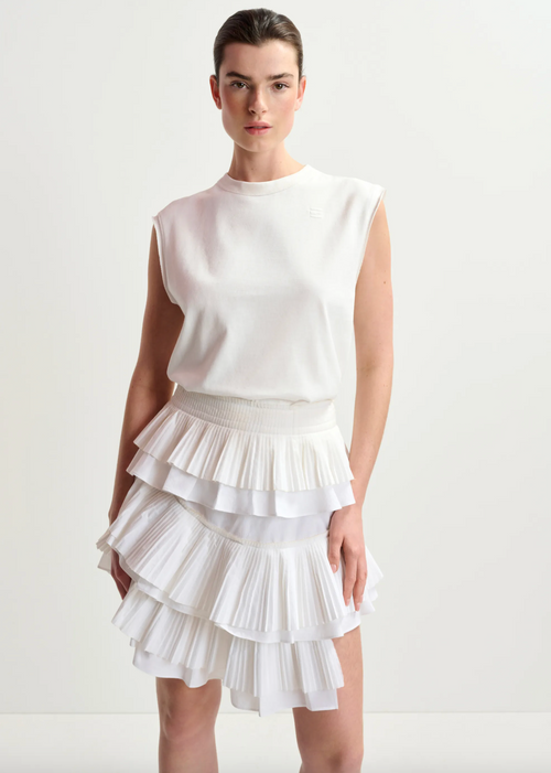 Hupaul Ruffle Miniskirt