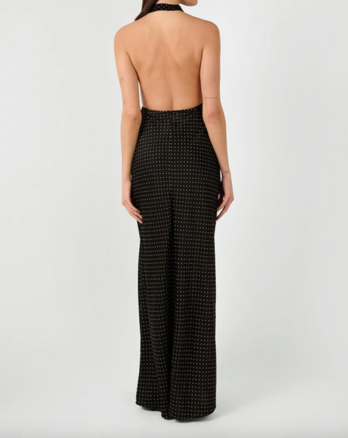 Cowl Halter Maxi Dress