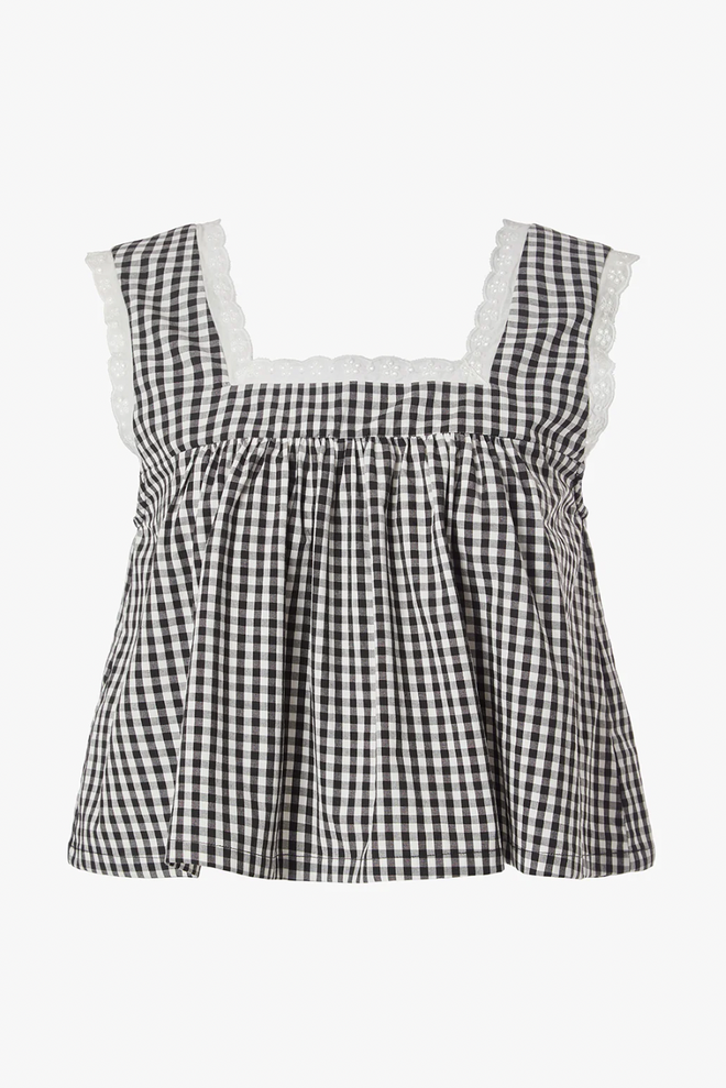 Square Neck Baby Doll Top