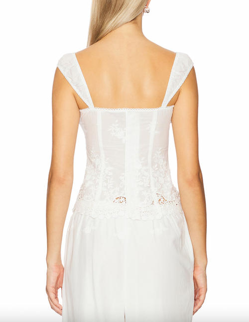 Wide Strap Ruched Cup Corset