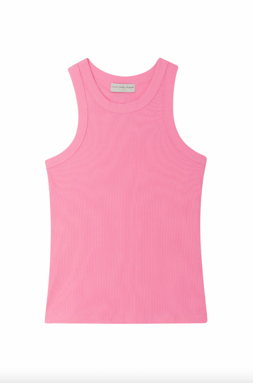 Pink Ribbed Tank