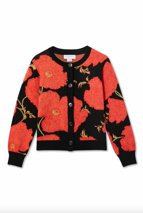Black Poppy Cardigan