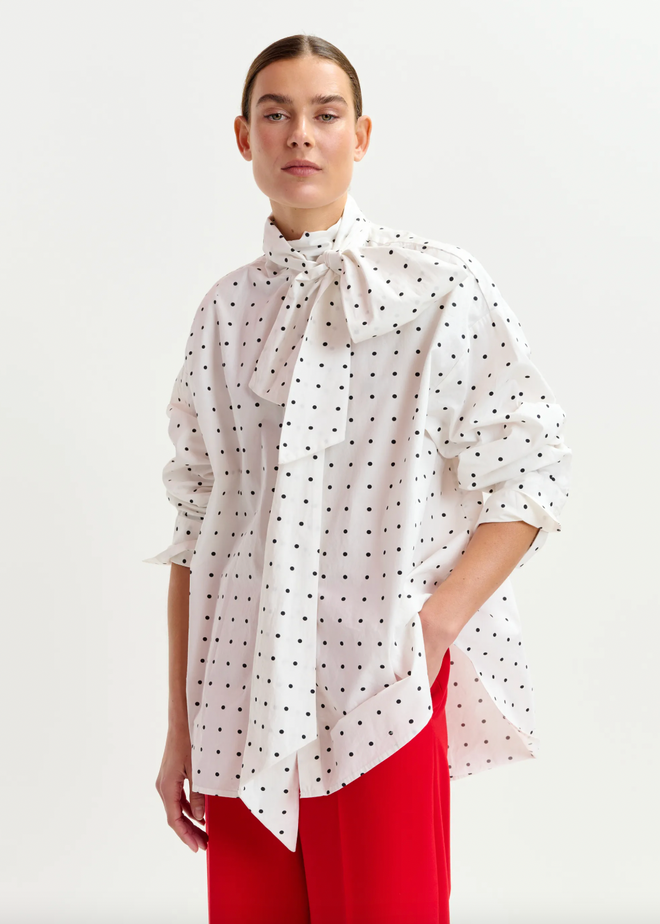 Imoverit Bow Tie Shirt