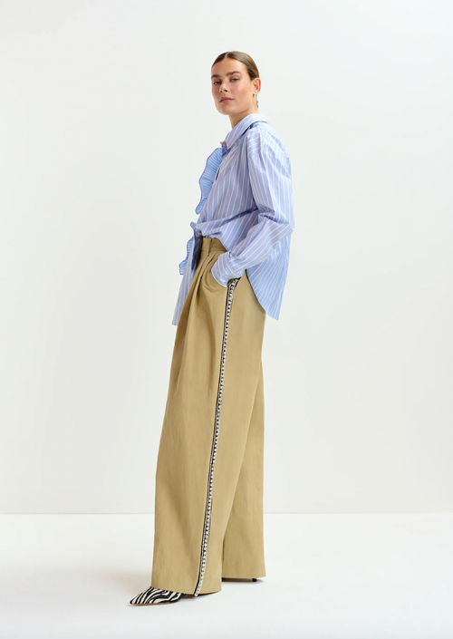 Iso Rhinestone Tape Pants