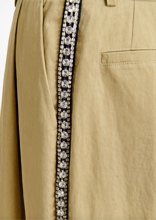 Iso Rhinestone Tape Pants
