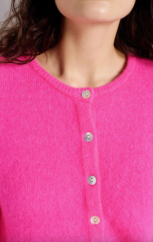 Vitow Cardigan Neon Pink