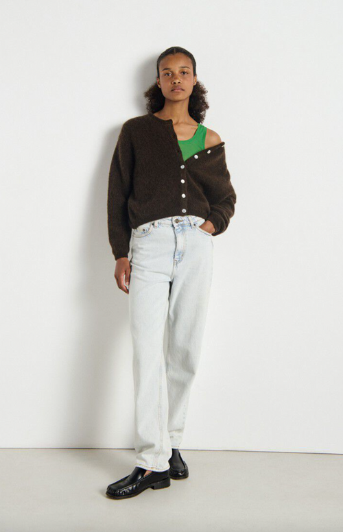 Vitow Cardigan Melange Coffee