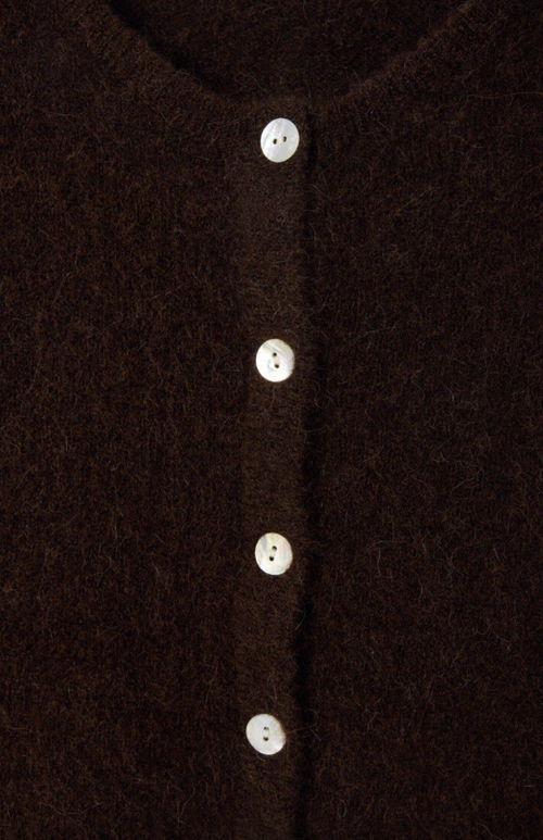 Vitow Cardigan Melange Coffee