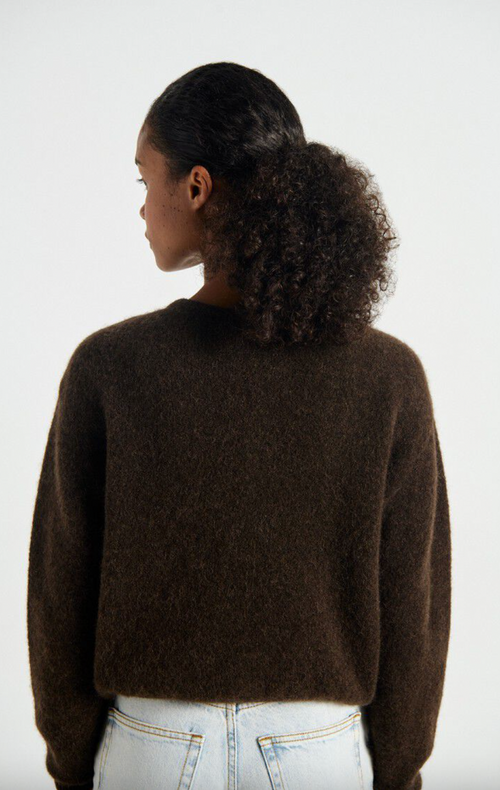 Vitow Cardigan Melange Coffee