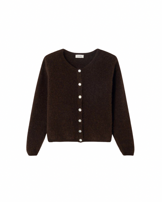 Vitow Cardigan Melange Coffee